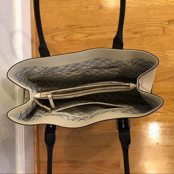 Kate Spade Black & Creme Tote (Large) - Picture 4 of 5